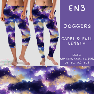 Batch #206 - Electric Night - Closes - 9/25 - ETA early Nov - EN3 Full and Capri Length Joggers