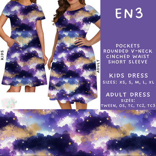 Batch #206 - Electric Night - Closes - 9/25 - ETA early Nov - EN3 Adult & Kids Dresses