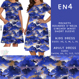 Batch #206 - Electric Night - Closes - 9/25 - ETA early Nov - EN4 Adult & Kids Dresses