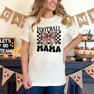 Retro Football Mama Bow