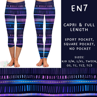 Batch #206 - Electric Night - Closes - 9/25 - ETA early Nov - EN7 Full and Capri Length Leggings