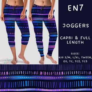 Batch #206 - Electric Night - Closes - 9/25 - ETA early Nov - EN7 Full and Capri Length Joggers