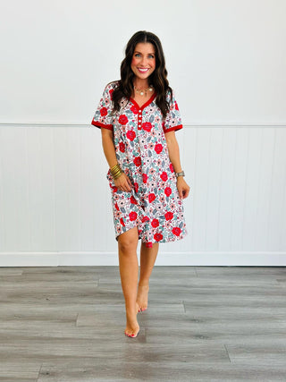 PREORDER: The Comfiest Holiday Sleep Dress in Eight Prints