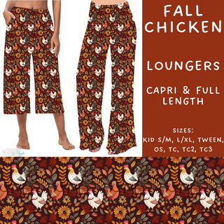 Batch #204 - Hello Fall - Closes 9/20 - ETA early Nov - Fall Chicken Capri and Full Length Loungers