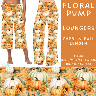 Batch #204 - Hello Fall - Closes 9/20 - ETA early Nov - Floral Pump Capri and Full Length Loungers