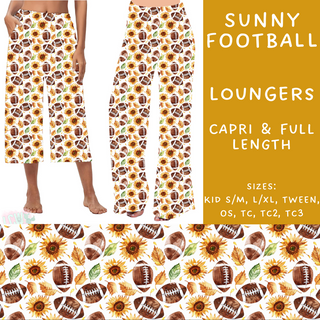 Batch #204 - Hello Fall - Closes 9/20 - ETA early Nov - Sunny Football Capri and Full Length Loungers