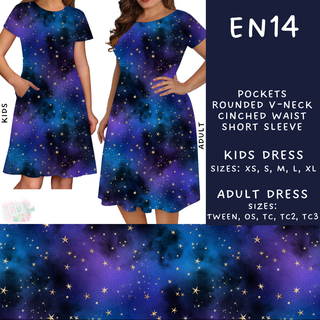 Batch #206 - Electric Night - Closes - 9/25 - ETA early Nov - EN14 Adult & Kids Dresses