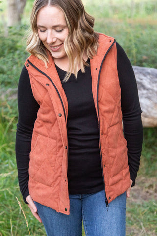 IN STOCK Corduroy Vest - Pumpkin