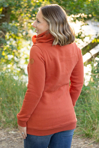 IN STOCK Quinn ZipUp Cowl - Pumpkin | Women's Hoodie FINAL SALE