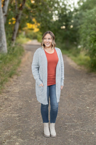 IN STOCK Madison Cozy Cardigan - Light Grey | Women's Cardigan FINAL SALE