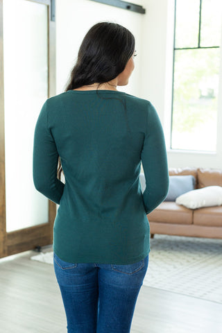 IN STOCK Harper Long Sleeve Henley - Evergreen | Women's Cozy Shirt