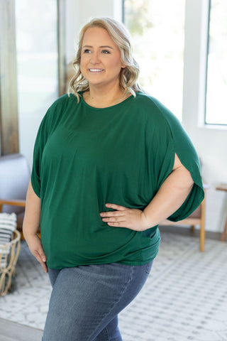 IN STOCK Darcy Dolman Top - Forest Green | Women's Flowy Top