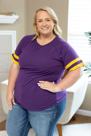 IN STOCK Kylie Tee - Minnesota Purple and Yellow