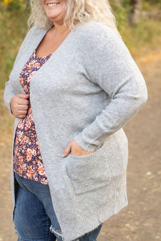 IN STOCK Madison Cozy Cardigan - Light Grey | Women's Cardigan FINAL SALE