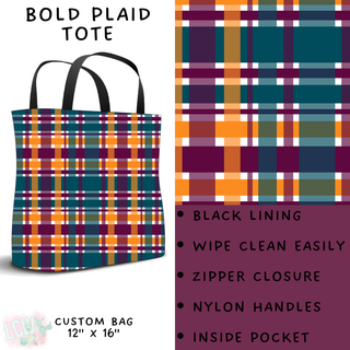 Batch #204 - Hello Fall - Closes 9/20 - ETA early Nov - Bold Plaid Tote