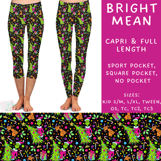 Batch #205 - August Request Run - Closes 9/23 - ETA early Nov - Bright Mean Full and Capri Length Leggings