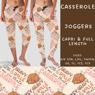 Batch #207 - Fall Fun - Closes 9/27 - ETA mid Nov - Casserole Full and Capri Length Joggers