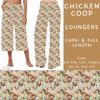 Batch #205 - August Request Run - Closes 9/23 - ETA early Nov - Chicken Coop Capri and Full Length Loungers