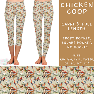 Batch #205 - August Request Run - Closes 9/23 - ETA early Nov - Chicken Coop Full and Capri Length Leggings