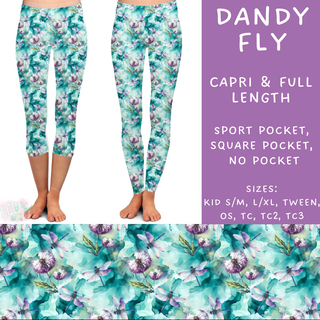 Batch #205 - August Request Run - Closes 9/23 - ETA early Nov - Dandy Fly Full and Capri Length Leggings