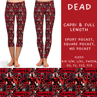 Batch #205 - August Request Run - Closes 9/23 - ETA early Nov - Dead Full and Capri Length Leggings