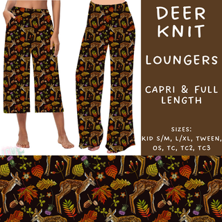 Batch #207 - Fall Fun - Closes 9/27 - ETA mid Nov - Deer Knit Capri and Full Length Loungers