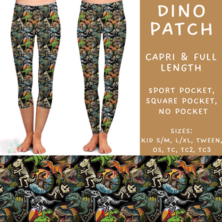 Batch #205 - August Request Run - Closes 9/23 - ETA early Nov - Dino Patch Full and Capri Length Leggings