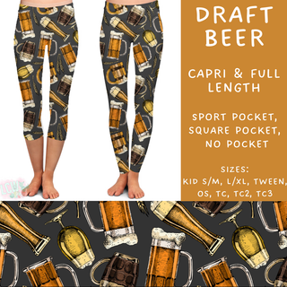 Batch #205 - August Request Run - Closes 9/23 - ETA early Nov - Draft Beer Full and Capri Length Leggings