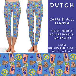 Batch #209 - Fun Run 5 - Closes 10/2 - ETA mid Nov - Dutch Full and Capri Length Leggings