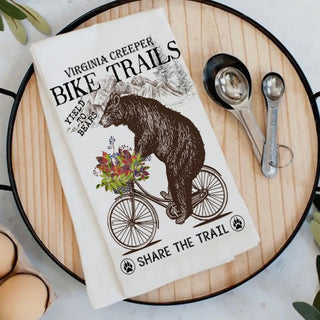 Bike Trails Tea Towel Preorder