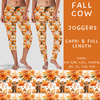 Batch #204 - Hello Fall - Closes 9/20 - ETA early Nov - Fall Cow Full and Capri Length Joggers