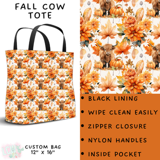 Batch #204 - Hello Fall - Closes 9/20 - ETA early Nov - Fall Cow Tote