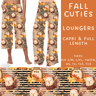 Batch #207 - Fall Fun - Closes 9/27 - ETA mid Nov - Fall Cuties Capri and Full Length Loungers