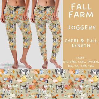 Batch #207 - Fall Fun - Closes 9/27 - ETA mid Nov - Fall Farm Full and Capri Length Joggers