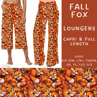 Batch #207 - Fall Fun - Closes 9/27 - ETA mid Nov - Fall Fox Capri and Full Length Loungers