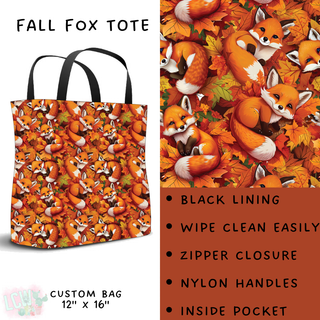 Batch #207 - Fall Fun - Closes 9/27 - ETA mid Nov - Fall Fox Tote