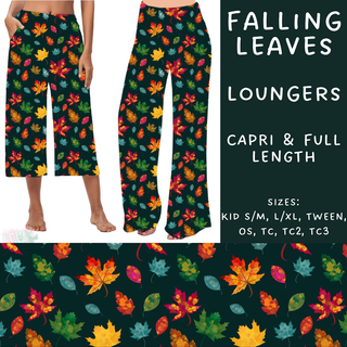 Batch #207 - Fall Fun - Closes 9/27 - ETA mid Nov - Falling Leaves Capri and Full Length Loungers