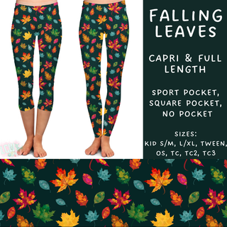 Batch #207 - Fall Fun - Closes 9/27 - ETA mid Nov - Falling Leaves Full and Capri Length Leggings