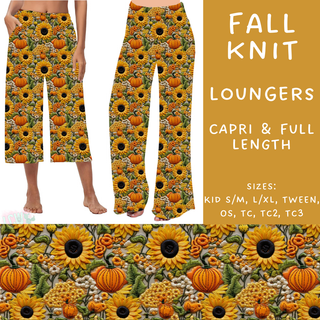 Batch #207 - Fall Fun - Closes 9/27 - ETA mid Nov - Fall Knit Capri and Full Length Loungers