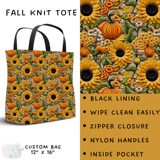 Batch #207 - Fall Fun - Closes 9/27 - ETA mid Nov - Fall Knit Tote