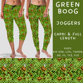 Batch #205 - August Request Run - Closes 9/23 - ETA early Nov - Green Boog Full and Capri Length Joggers