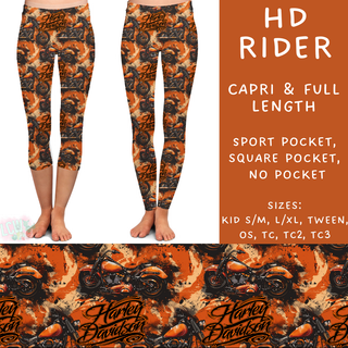 Batch #209 - Fun Run 5 - Closes 10/2 - ETA mid Nov - HD Rider Full and Capri Length Leggings