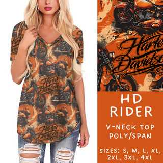 Batch #209 - Fun Run 5 - Closes 10/2 - ETA mid Nov - HD Rider V-Neck Tee