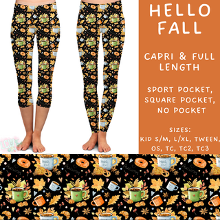 Batch #204 - Hello Fall - Closes 9/20 - ETA early Nov - Hello Fall Full and Capri Length Leggings