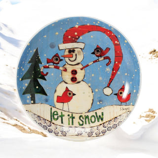 Snowman Appetizer Plate