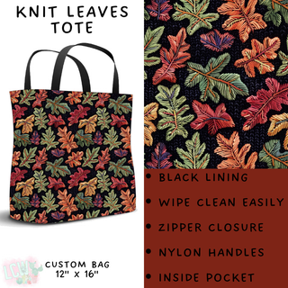 Batch #204 - Hello Fall - Closes 9/20 - ETA early Nov - Knit Leaves Tote