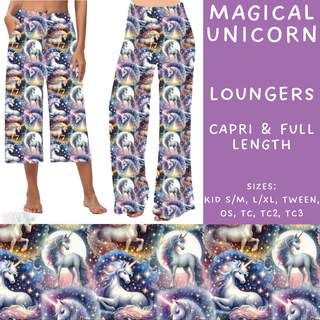 Batch #209 - Fun Run 5 - Closes 10/2 - ETA mid Nov - Magical Unicorn Capri and Full Length Loungers