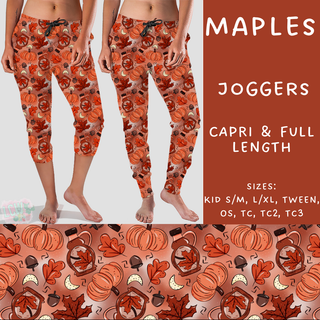 Batch #207 - Fall Fun - Closes 9/27 - ETA mid Nov - Maples Full and Capri Length Joggers