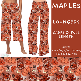 Batch #207 - Fall Fun - Closes 9/27 - ETA mid Nov - Maples Capri and Full Length Loungers