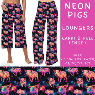 Batch #209 - Fun Run 5 - Closes 10/2 - ETA mid Nov - Neon Pigs Capri and Full Length Loungers